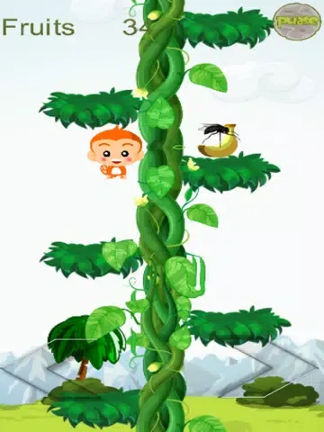 Monkey Jump For banana iPad  Screenshots