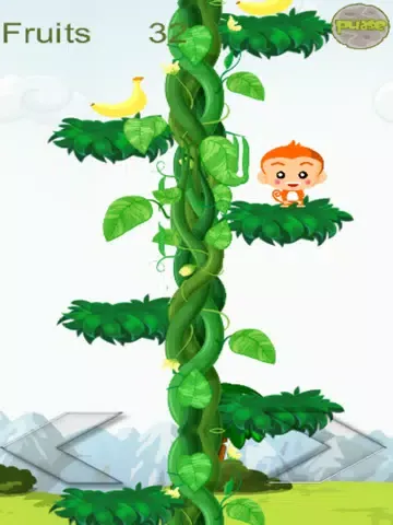 Monkey Jump For banana iPad  Screenshots