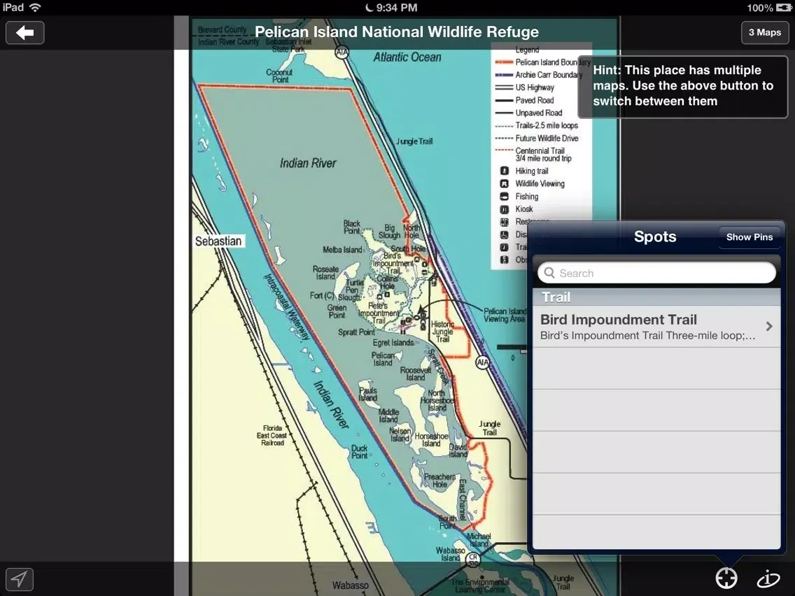 Captures d'écran de myRefuge – maps and information on bird watching, trails, and historic sites in National Wildlife Refuges iPad 