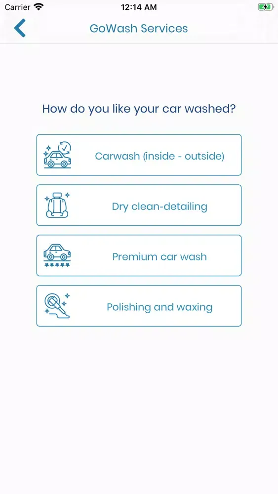 Tangkapan skrin Gowash