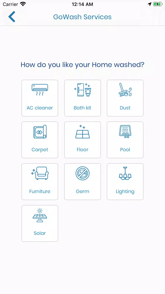 Tangkapan layar Gowash