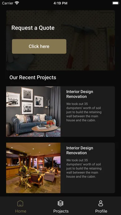 Capturas de tela do Agency Renovate