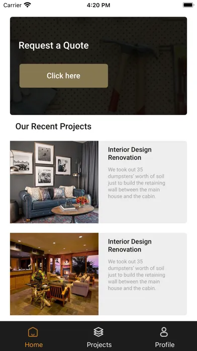 Capturas de tela do Agency Renovate