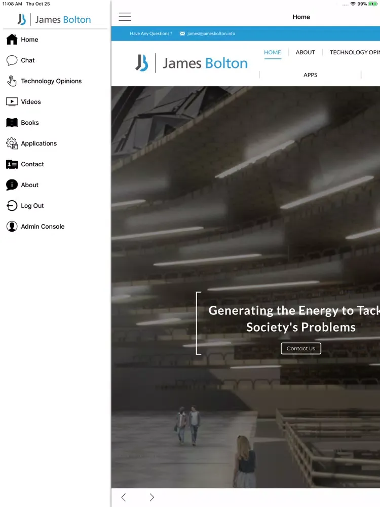 تصاویر James Bolton Website iPad 