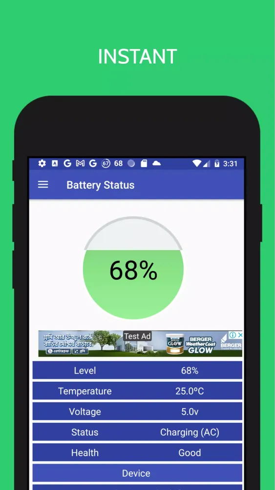 Скриншоты Battery Status
