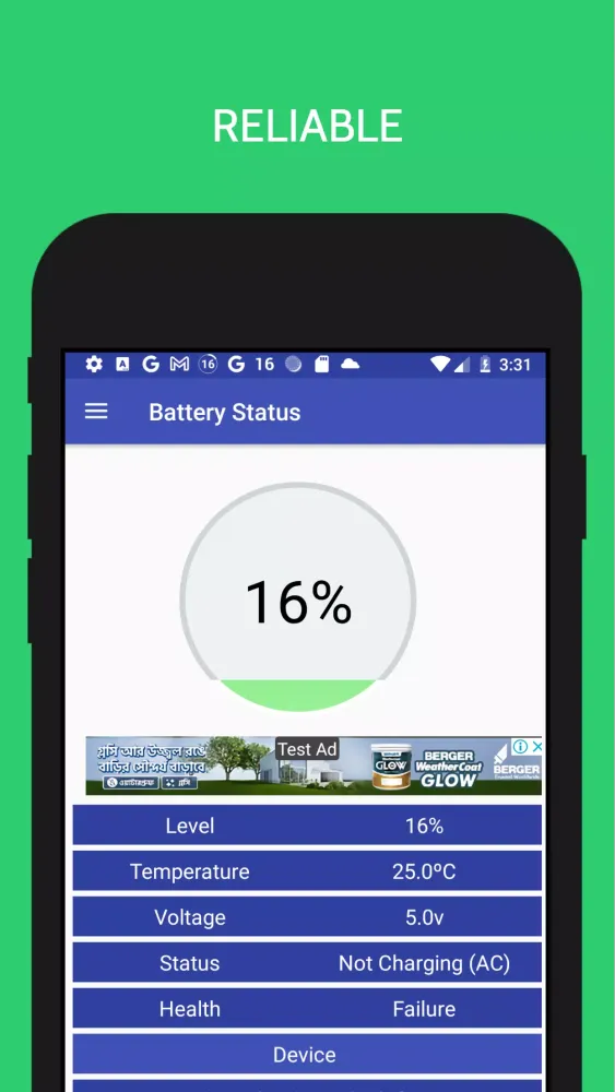 Скриншоты Battery Status