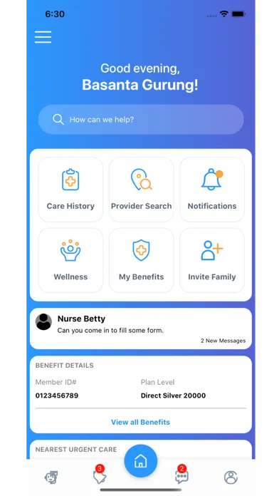 Ảnh chụp màn hình của zConnect Health