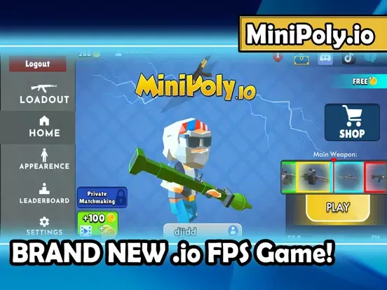 Capturas de tela do MiniPoly.io iPad 