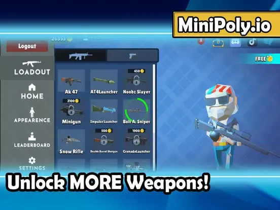 Capturas de tela do MiniPoly.io iPad 