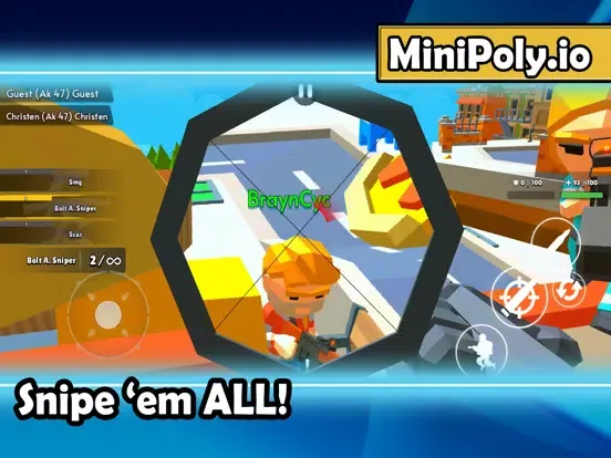 Capturas de tela do MiniPoly.io iPad 