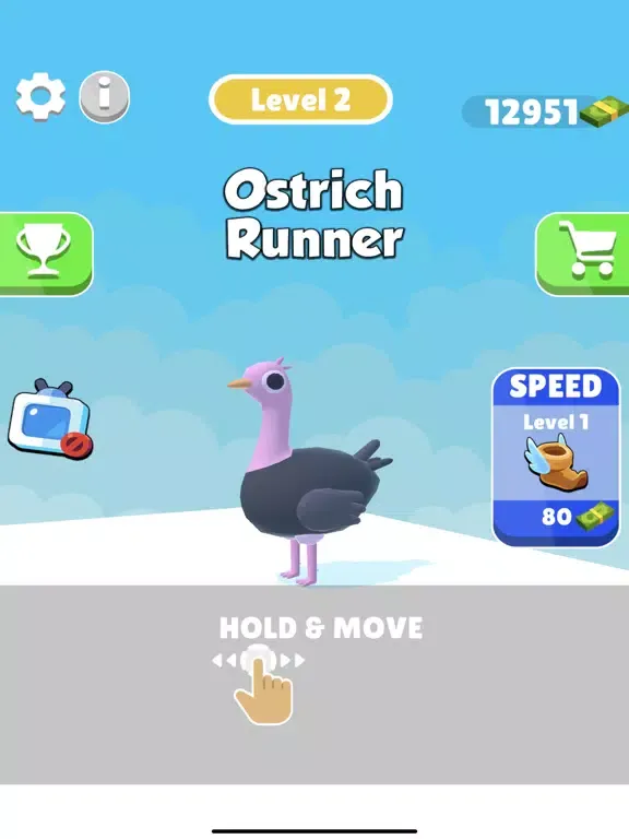 TheOstrichRunner iPad  Screenshots