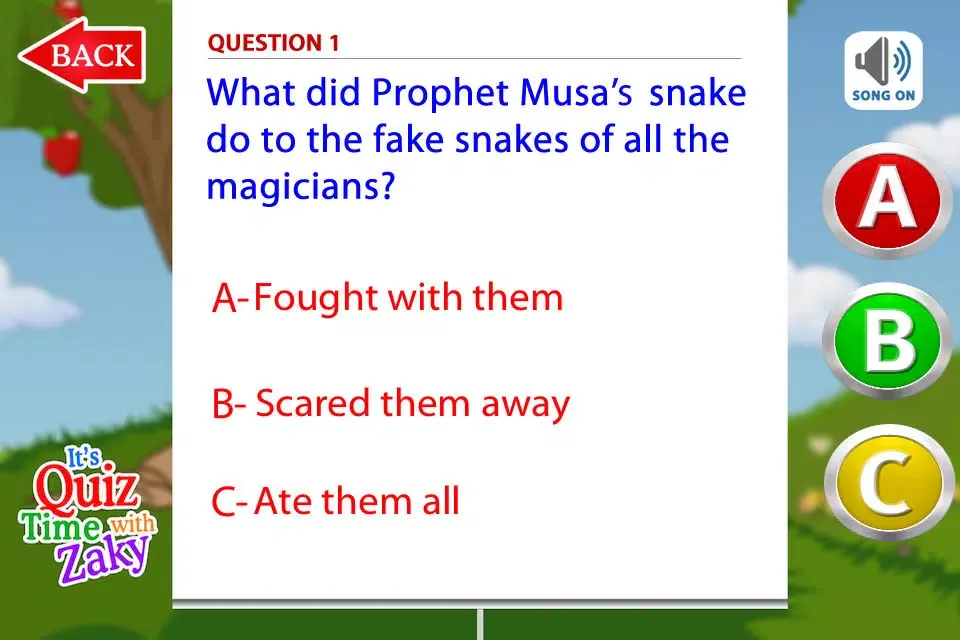 Capturas de tela do Quiztime with Zaky 1 – The Prophets