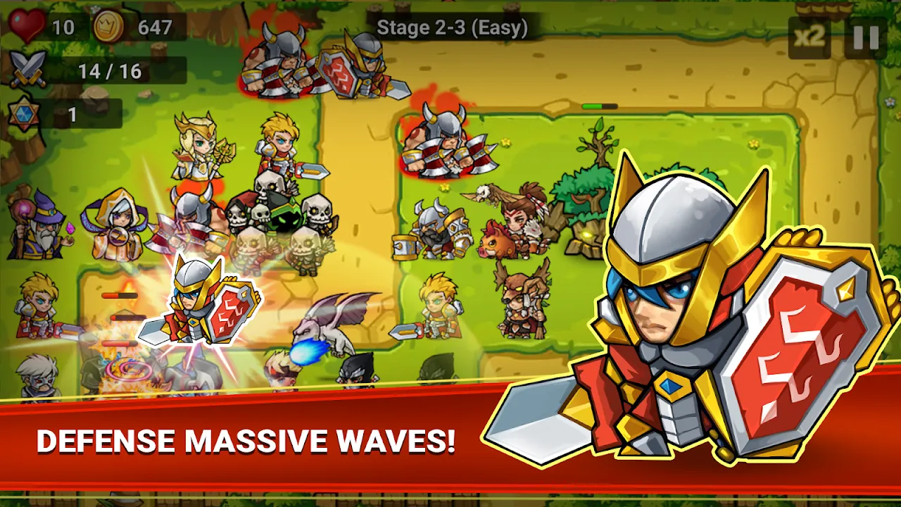 Defense Heroes سکرین شاٹس