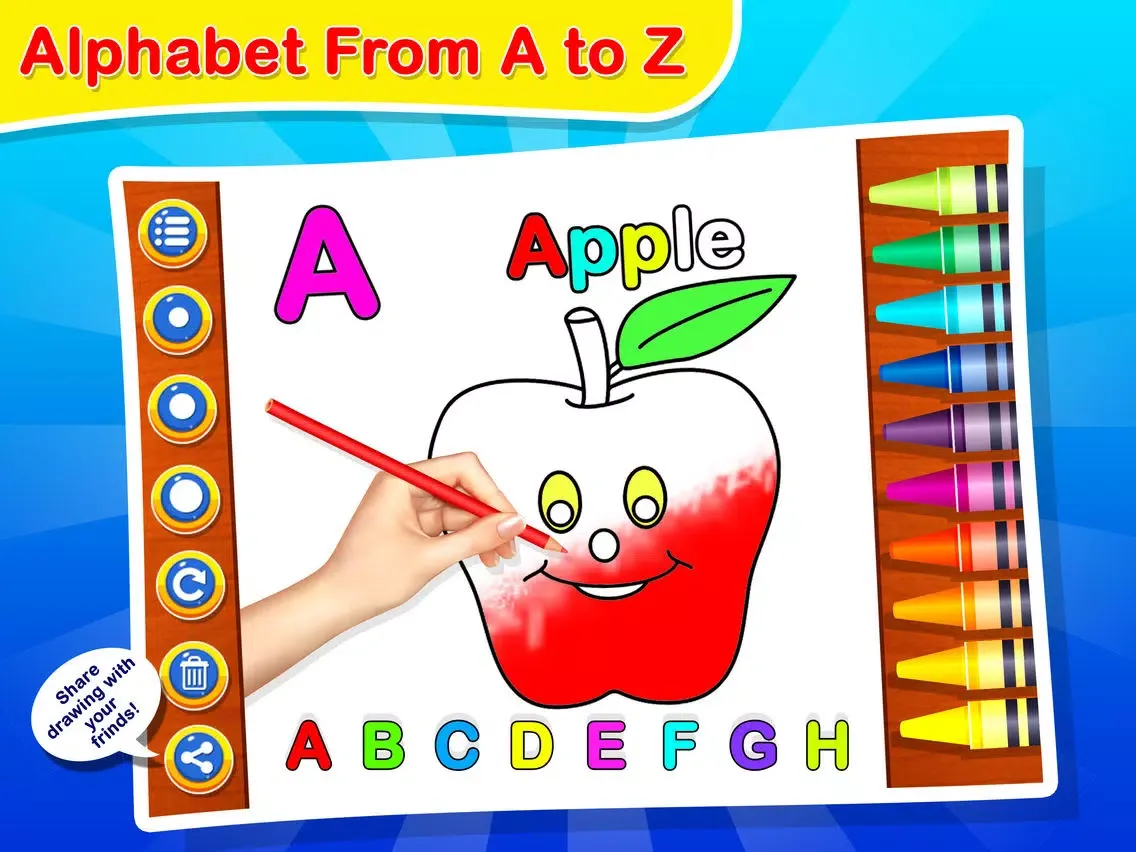 ABC Alphabet Drawing Book iPad  스크린샷