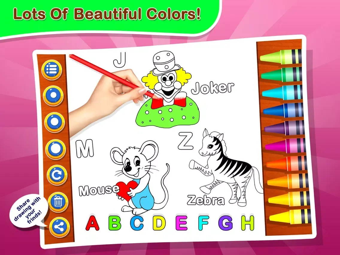 ABC Alphabet Drawing Book iPad  스크린샷