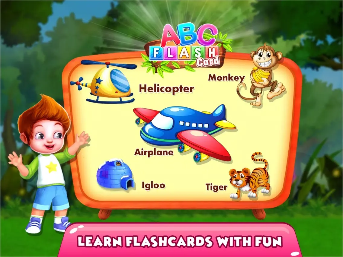 Tangkapan layar ABC Flashcards Learning Game iPad