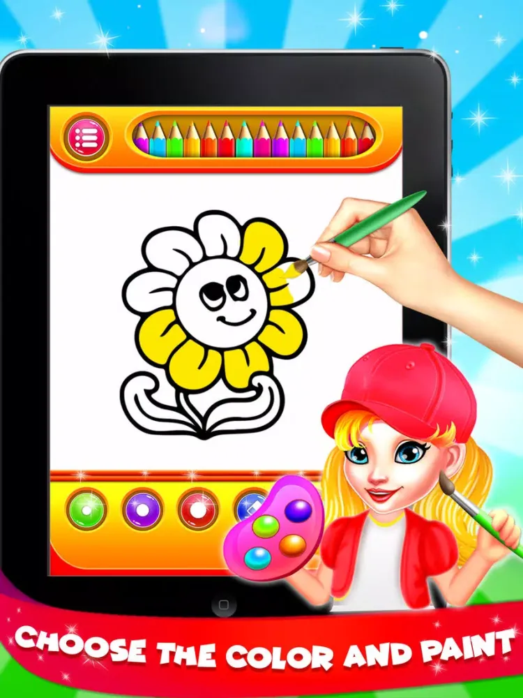 صور Flower Coloring Book - Drawing iPad 