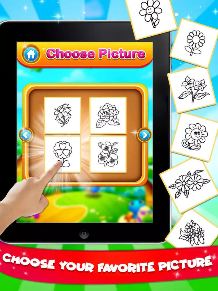 صور Flower Coloring Book - Drawing iPad 