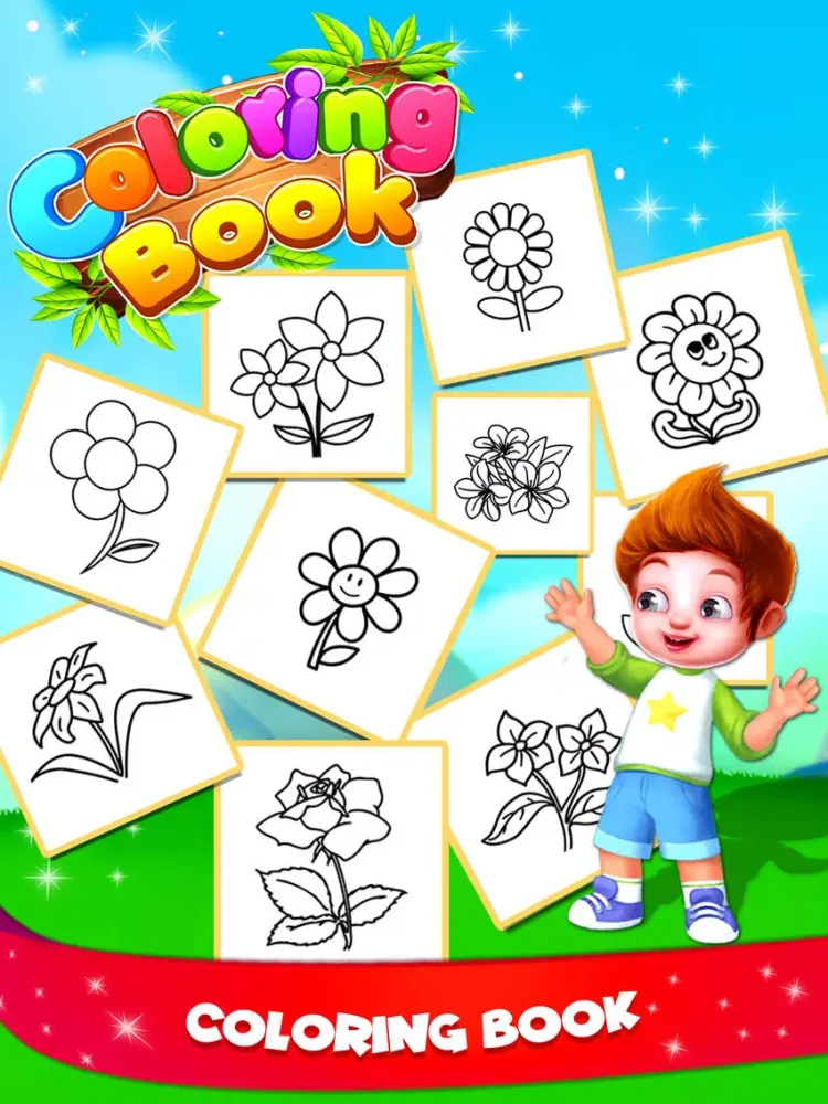 صور Flower Coloring Book - Drawing iPad 
