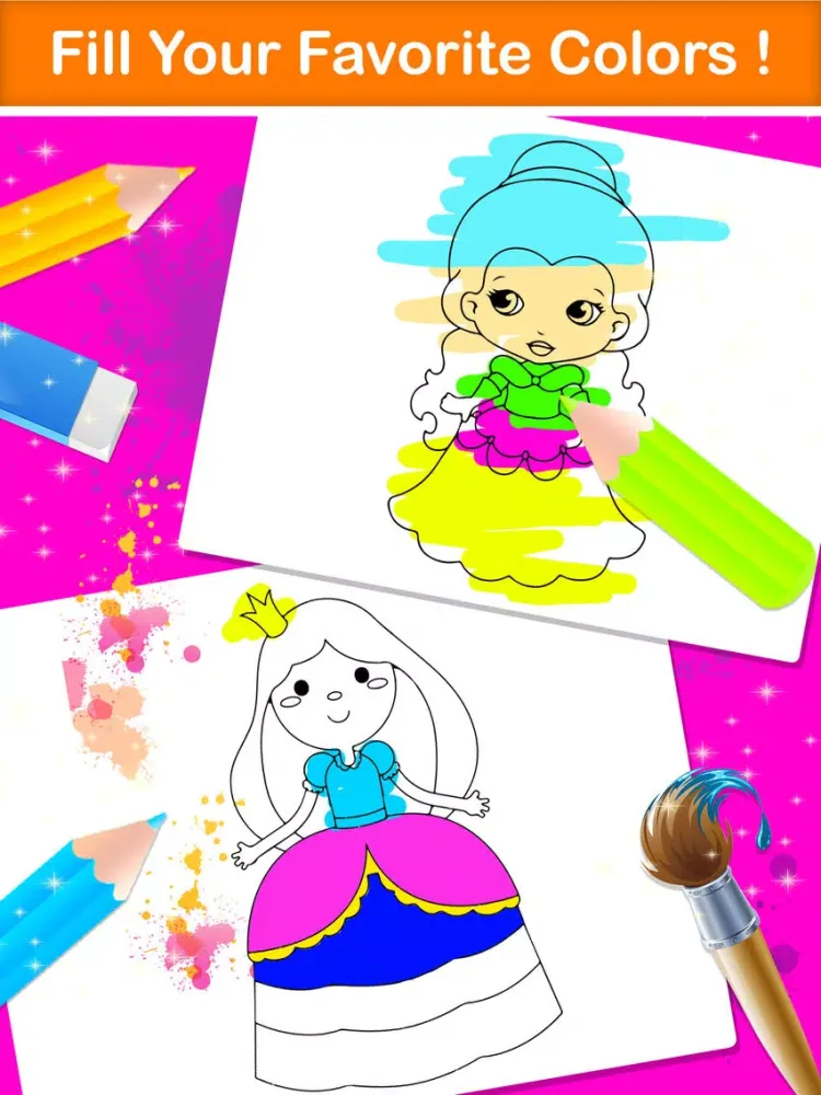 تصاویر Little Princess Color Book iPad 