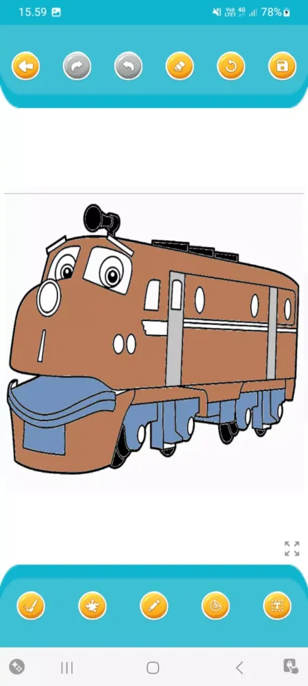 ภาพหน้าจอของ Train Speeds Coloring Books