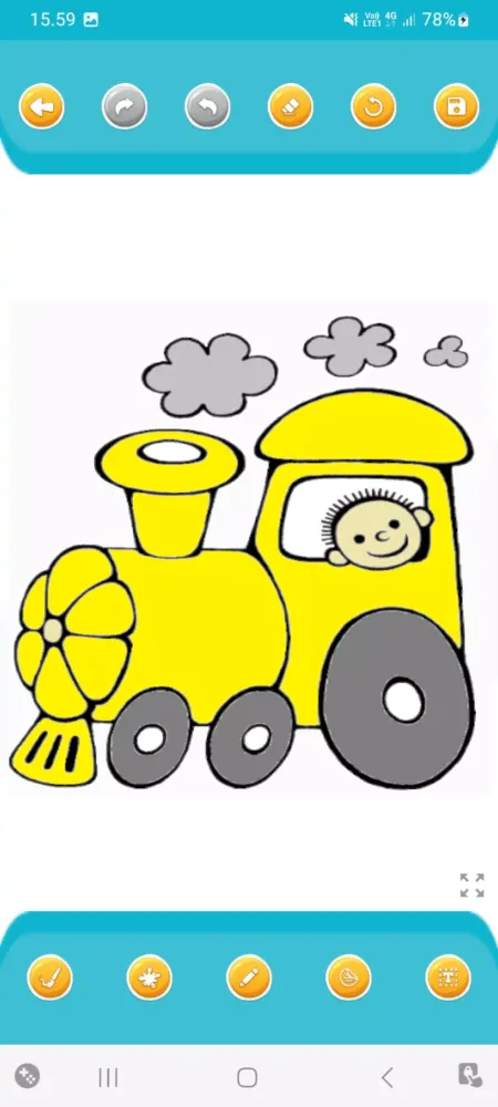 ภาพหน้าจอของ Train Speeds Coloring Books