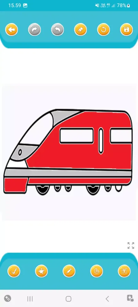 ภาพหน้าจอของ Train Speeds Coloring Books