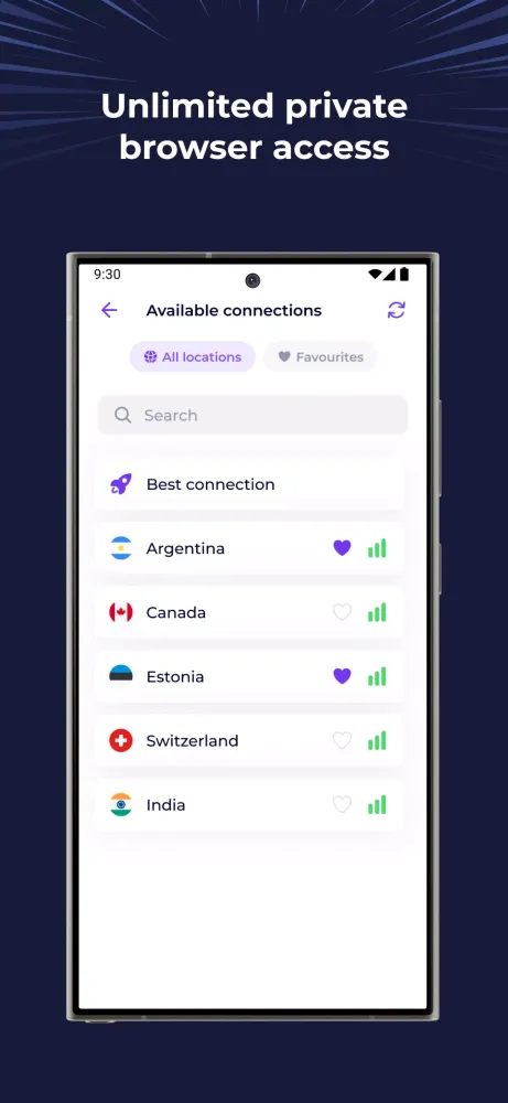 ZamaVPN: Fast VPN Unlimited स्क्रीनशॉट