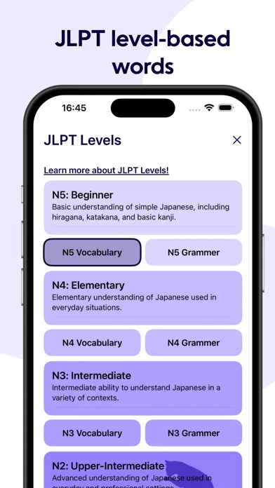 Learn Japanese Vocabulary Screenshots