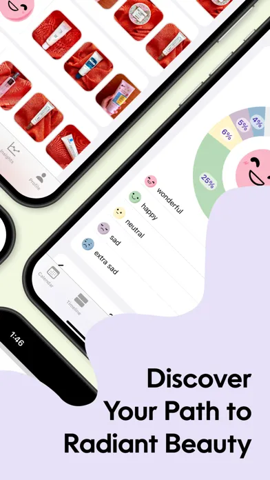 Tangkapan layar Dewy: Skincare Routine Journal