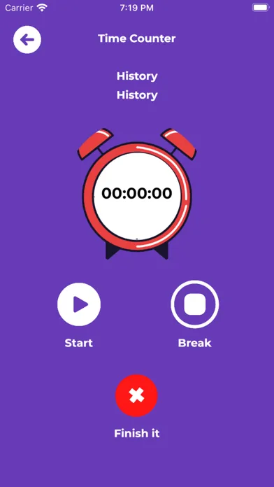 Capturas de tela do Time - Assistant