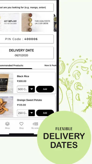 Zama Organics سکرین شاٹس
