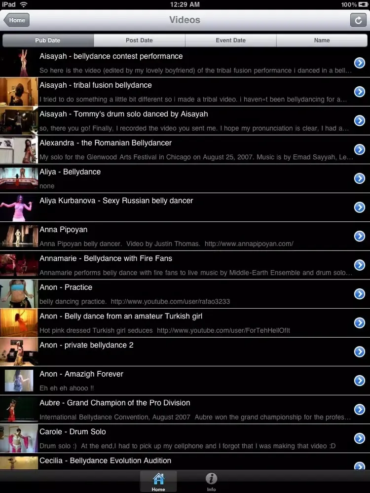 Screenshot di Bellydancer iPad 