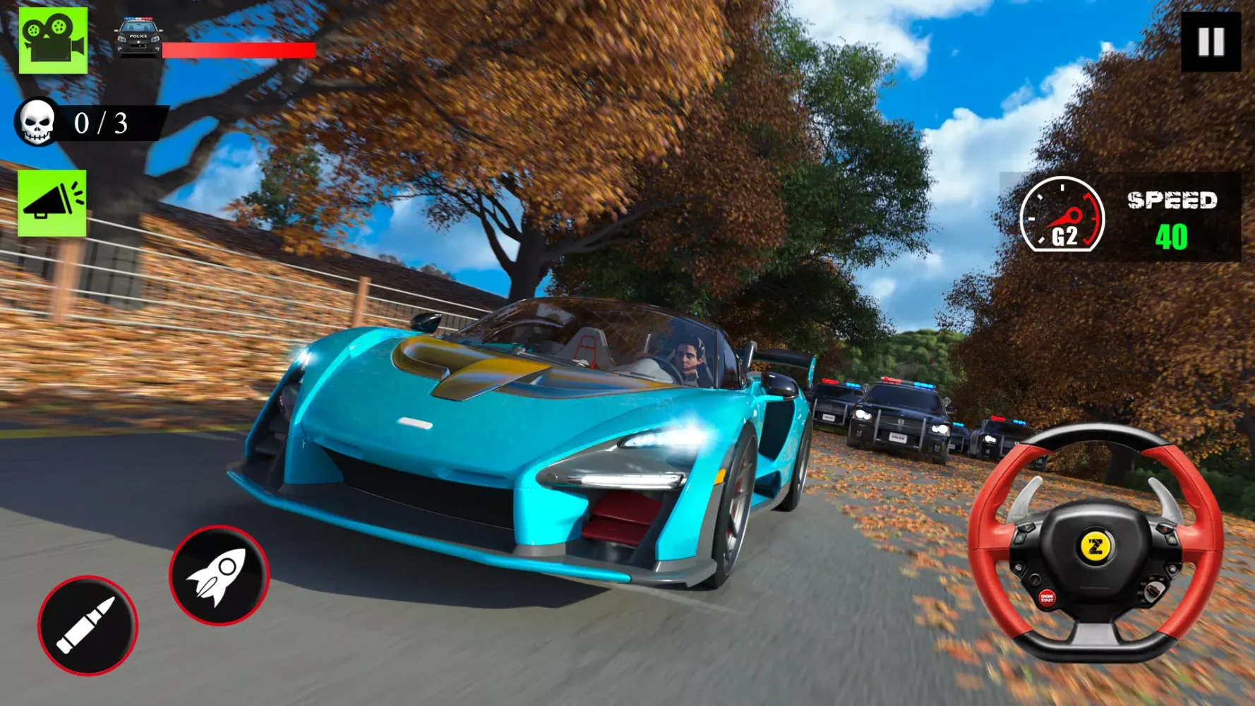 Tangkapan layar Police Chase Car Games