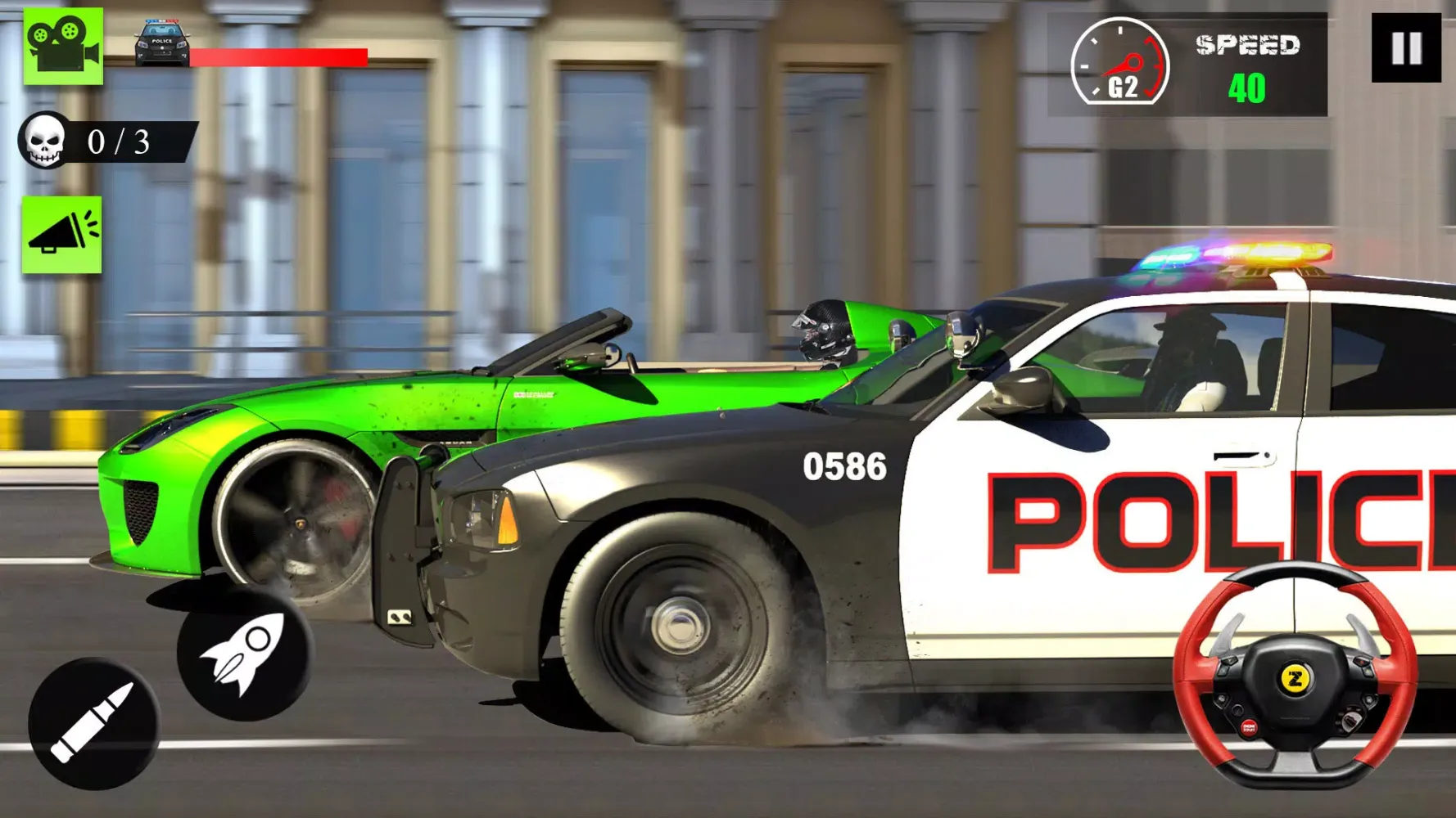 Tangkapan layar Police Chase Car Games