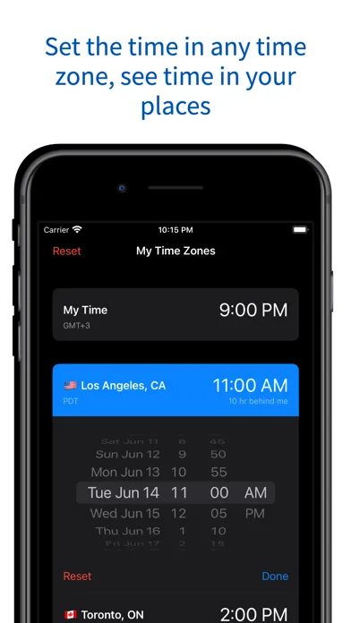 My Time Zones: Slick Converter Screenshots