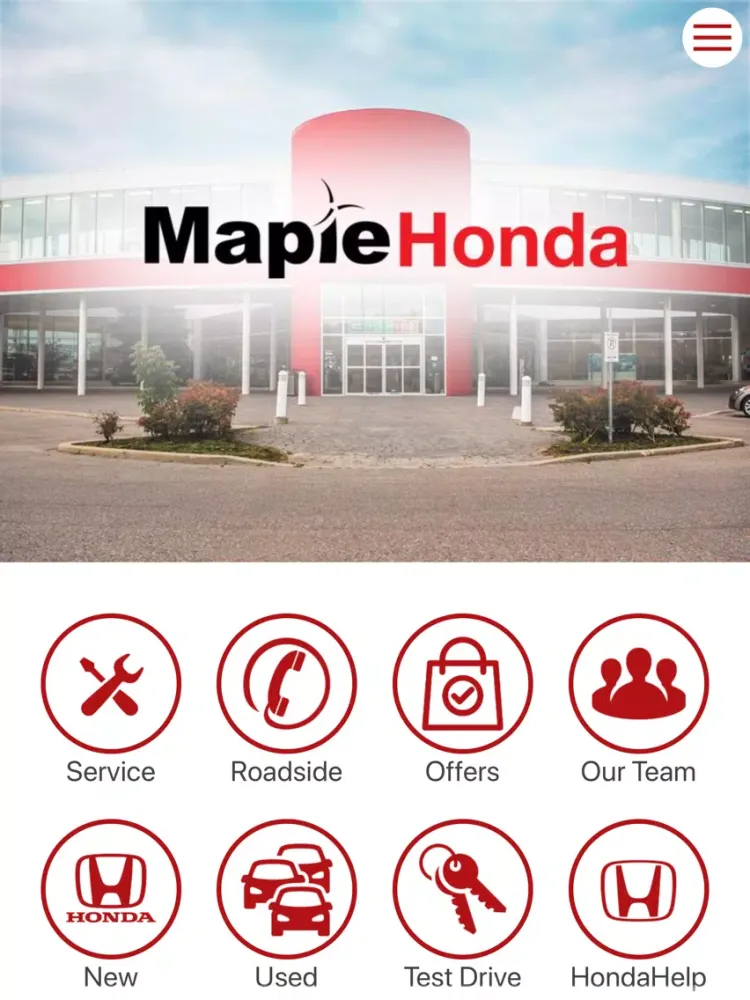 Скриншоты Maple Honda Dealer App iPad 