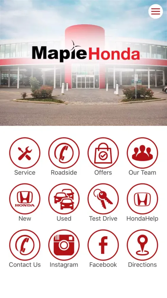 Скриншоты Maple Honda Dealer App