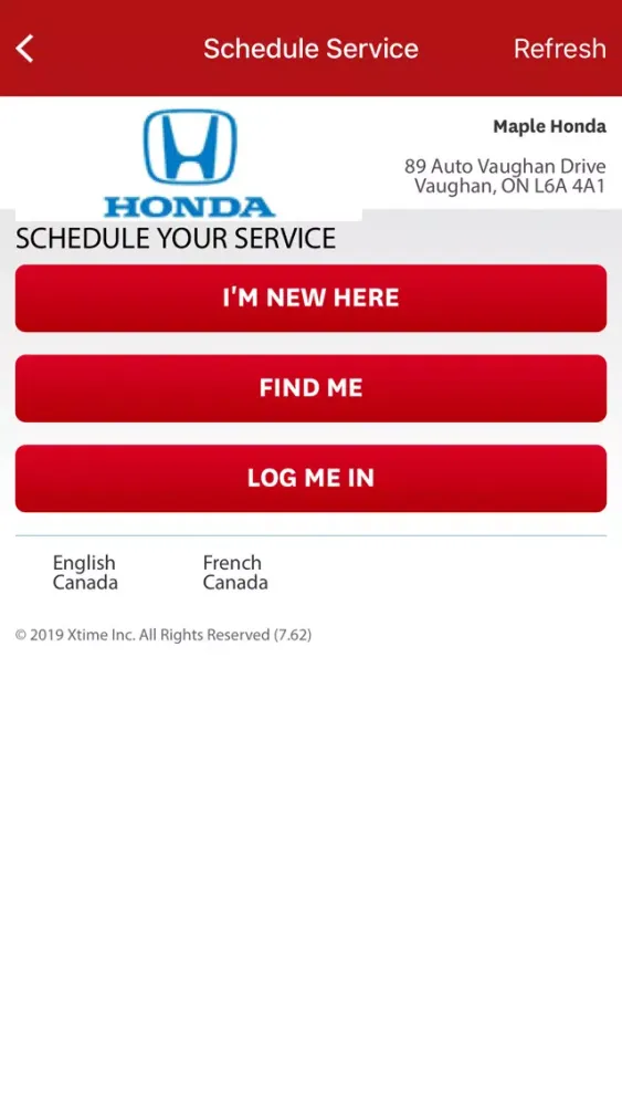Скриншоты Maple Honda Dealer App