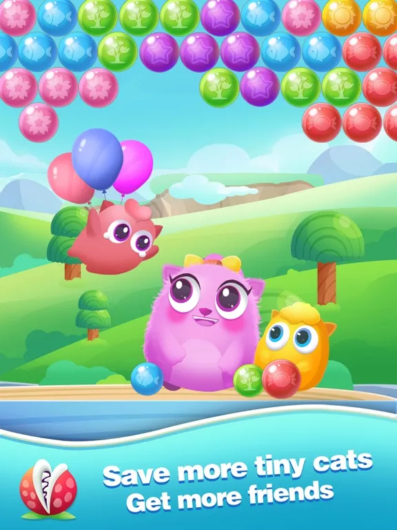 Bubble Cats- Bubble pop game iPad 應用截圖