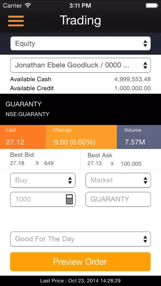 Tangkapan layar MTrader for iPhone