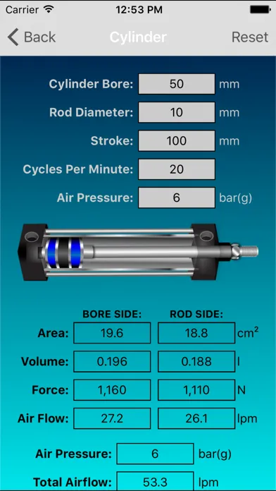 Скриншоты Pneumatic Cylinder