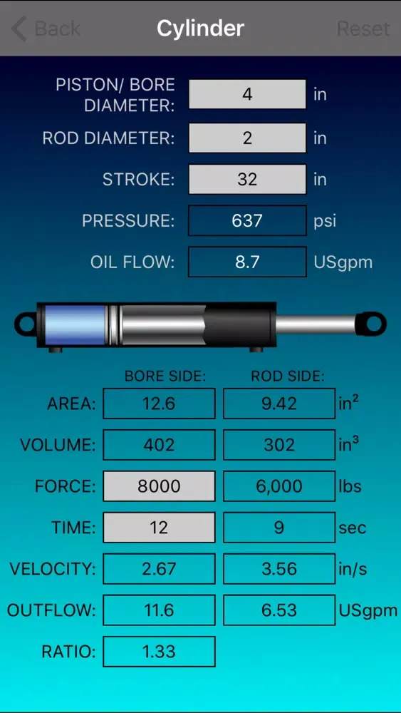 Hydraulic Calculator Ekran Görüntüleri