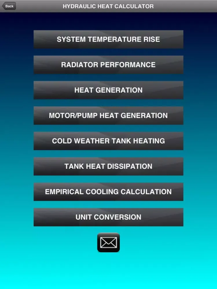 Capturas de tela do Hydraulic Heat Calculator iPad 