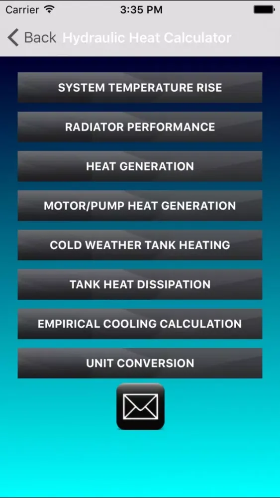 Capturas de tela do Hydraulic Heat Calculator