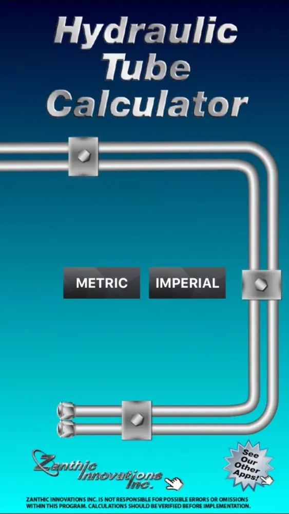 Zrzuty ekranu Hydraulic Tube Calculator