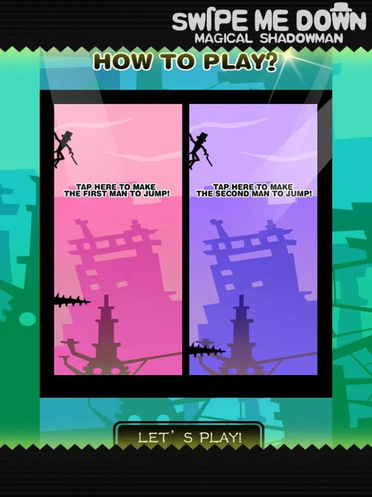 Tangkapan skrin Swipe Me Down-Stick Man iPad 