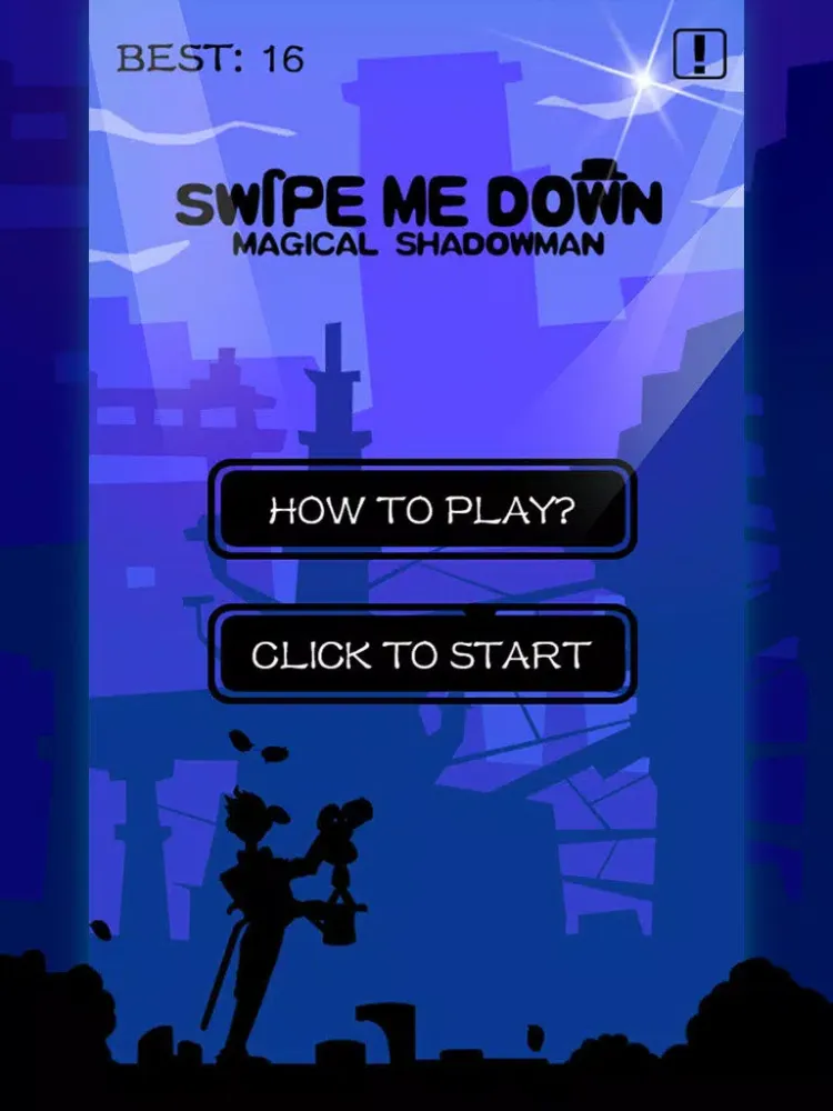 Tangkapan skrin Swipe Me Down-Stick Man iPad 