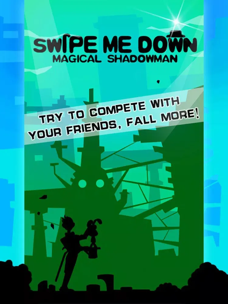 Tangkapan skrin Swipe Me Down-Stick Man iPad 
