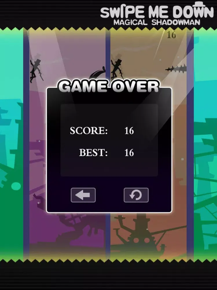 Tangkapan skrin Swipe Me Down-Stick Man iPad 
